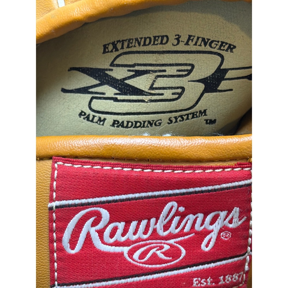 Rawlings RGB74 12" Derek Jeter Autograph Extended 3 Finger Palm Padding RHT - Picture 9 of 10